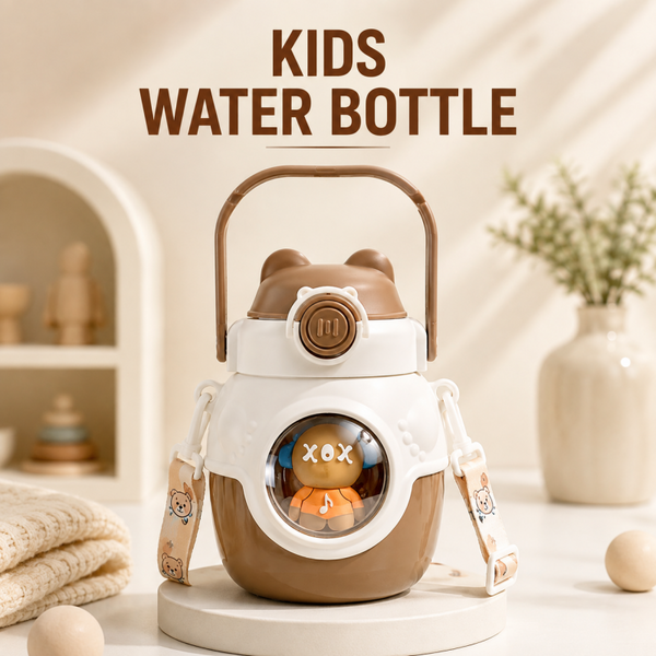 Bear Beats Music Sipper Water Bottle, 600ml for Kids |
