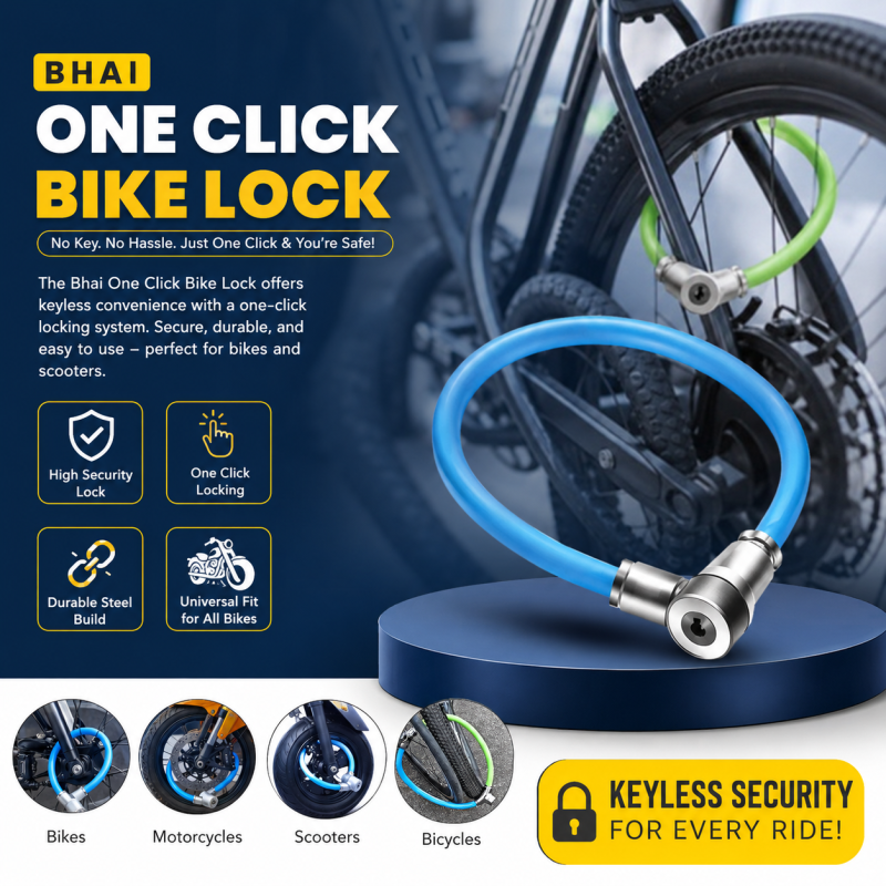 Portable Bicycle Lock Anti Theft Bike Chain Road Security Steel Ring Folding