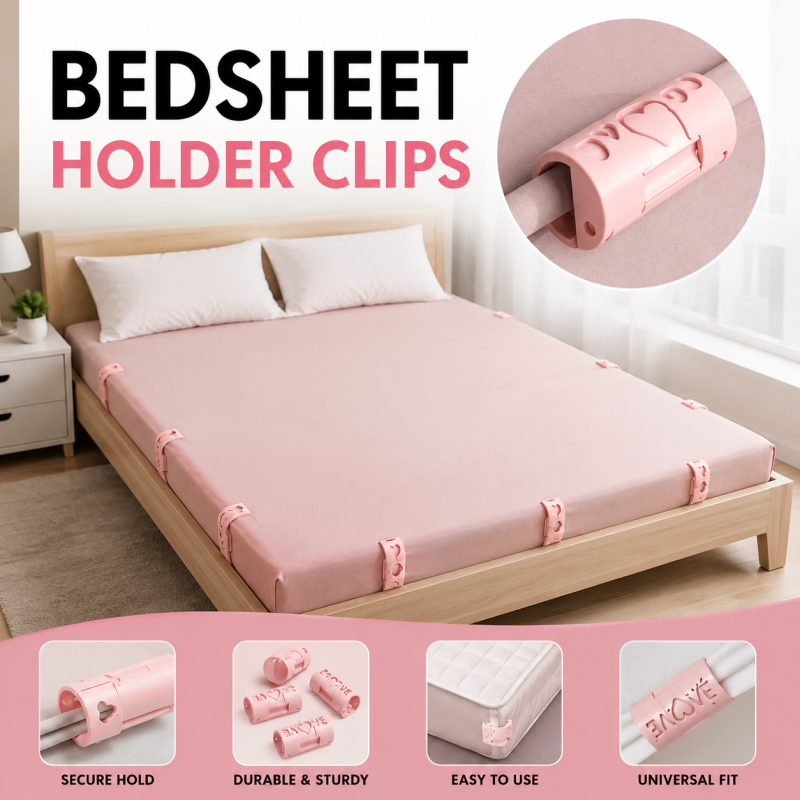 Non-Slip Bedsheet Clips 12pcs Household Sheet Fasteners Elastic Holders for Mattress Covers