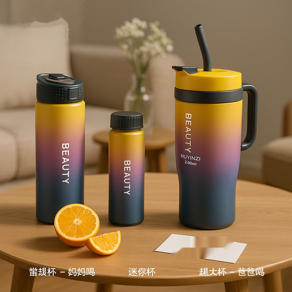 3pcs Gradient Water Bottle Set
