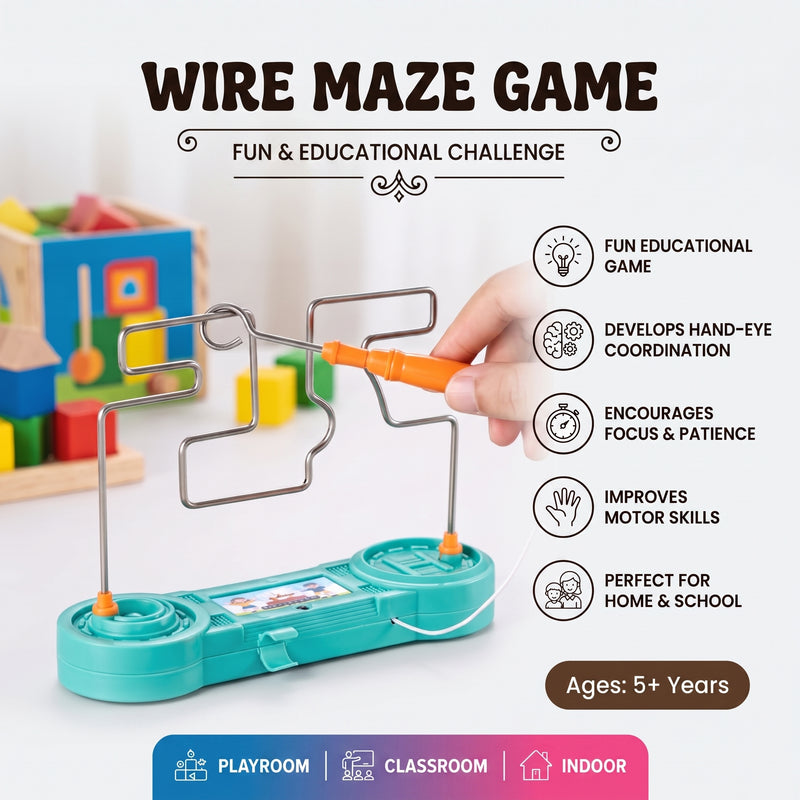 Wire Maze Game for Kids – Fun Educational Hand-Eye Coordination Toy