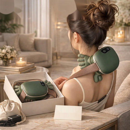 Advanced Trapezius Neck & Shoulder Massager with Heat – Smart Deep Kneading Therapy Device