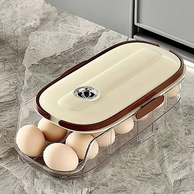 Automatic Rolling Egg Dispenser for Easy Kitchen Storage