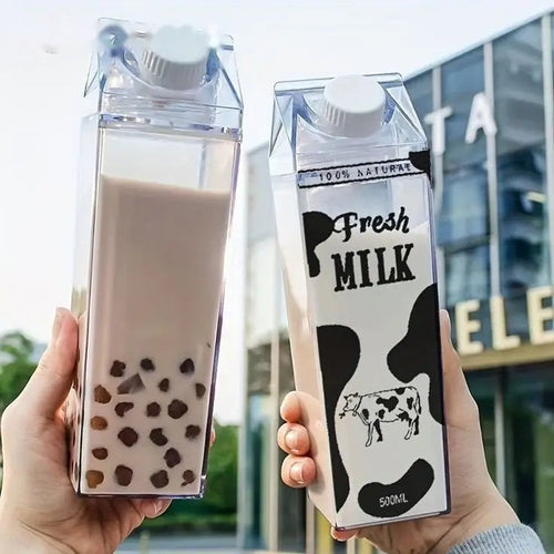 Clear Acrylic Milk Bottle