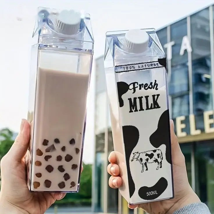 Clear Acrylic Milk Bottle