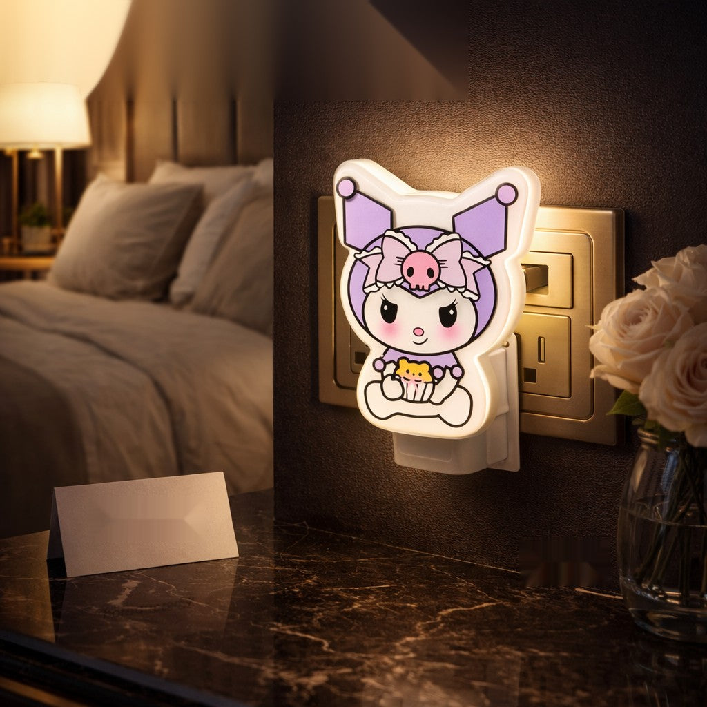Cute Plug-In LED Night Light – Decorative Bedroom & Kids Room Lamp