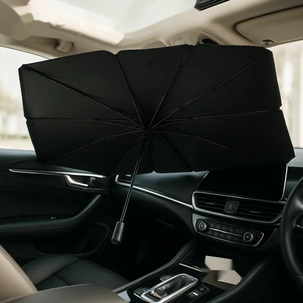 Foldable Windshield Sunshade Umbrella – UV Blocker & Heat Reflector for Cars