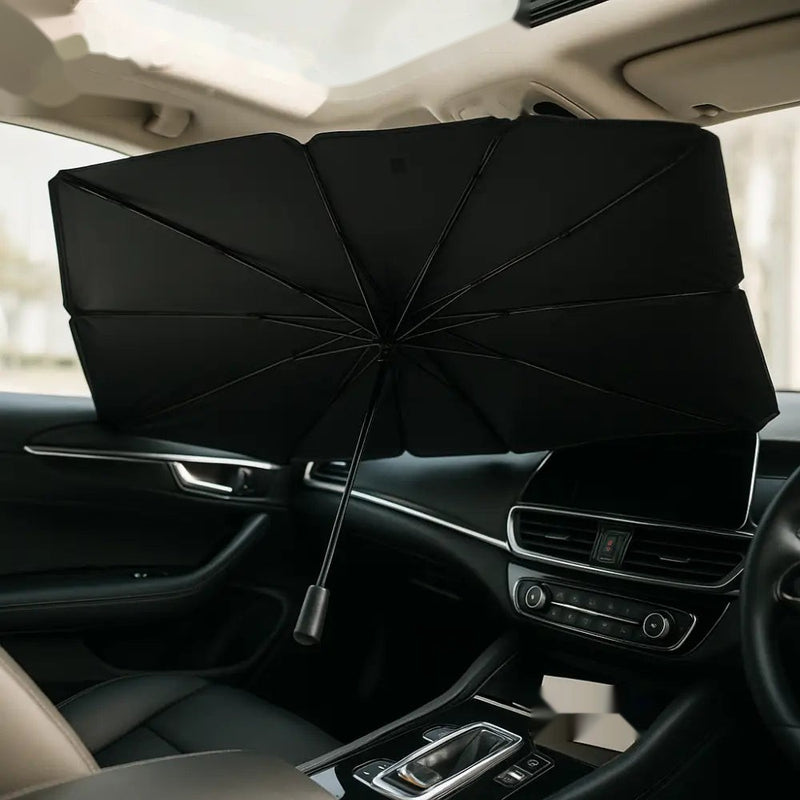 Foldable Windshield Sunshade Umbrella – UV Blocker & Heat Reflector for Cars