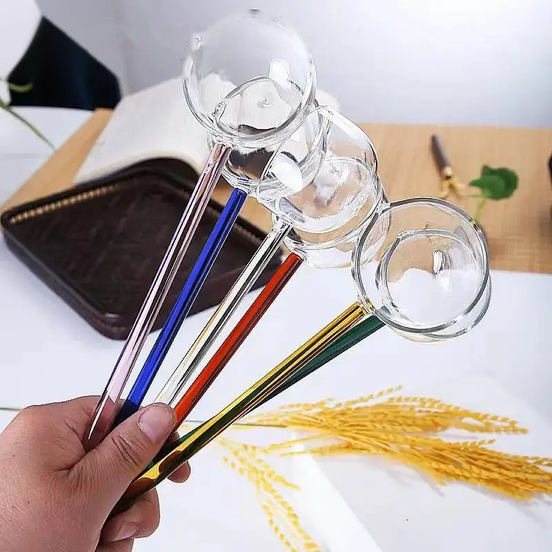 Heat Resistant Borosilicate Glass Tarka Spoon — view 6