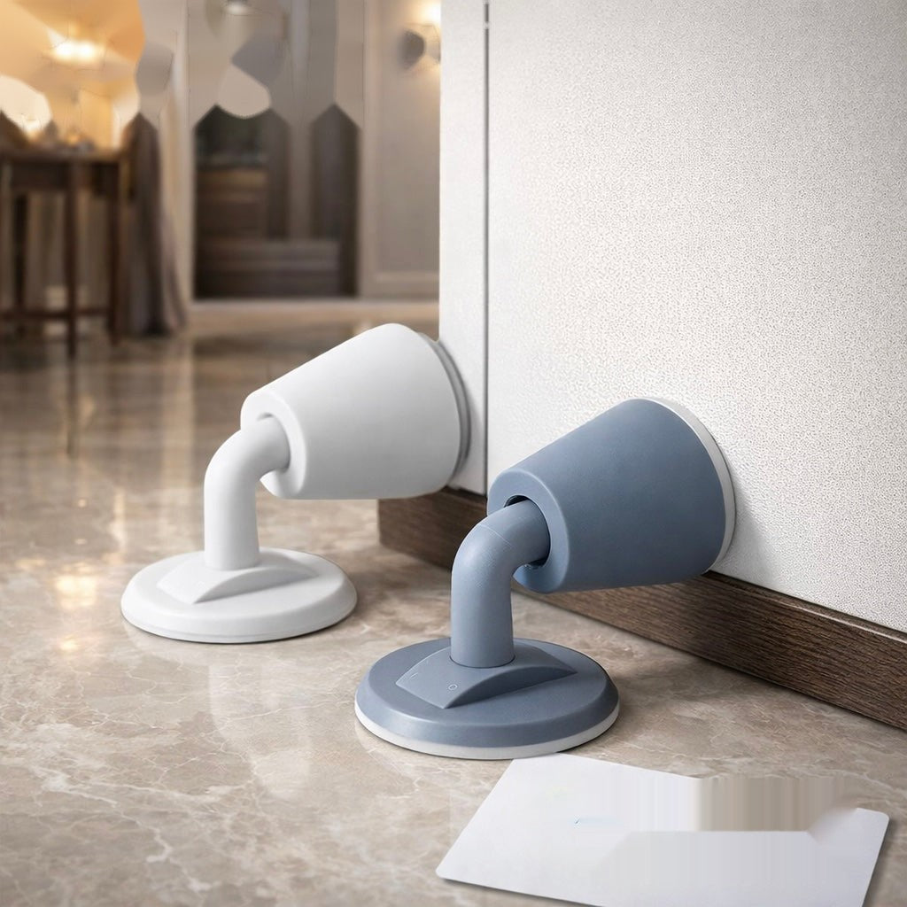 Heavy-Duty Silicone Door Stopper with Wall Protector – Non-Slip & Shock Absorbing