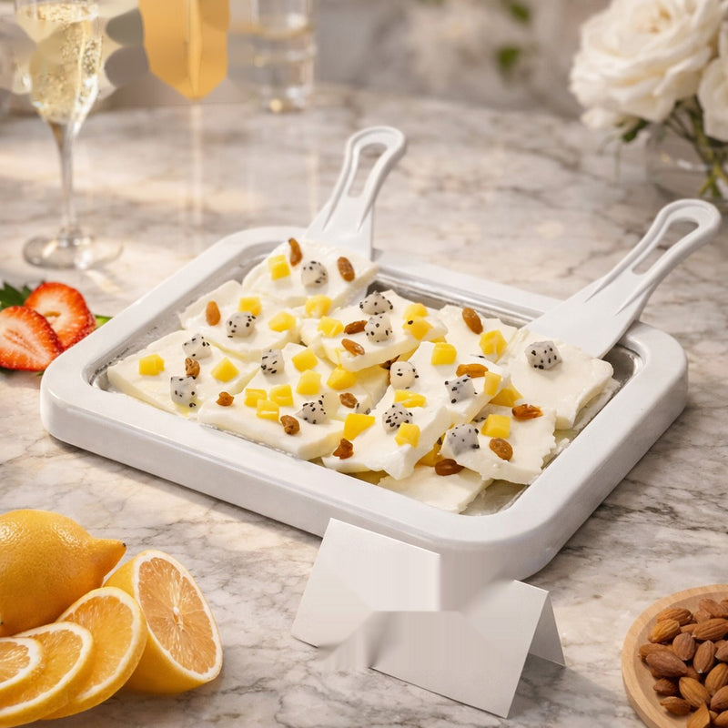 Instant Ice Cream Maker Tray – DIY Rolled Ice Cream Pan with Spatula