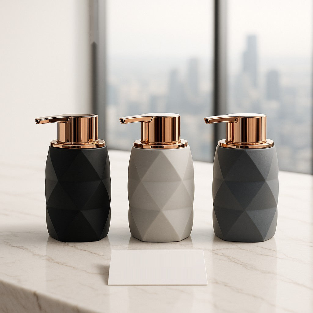 Luxury Diamond Soap Dispenser – Rose Gold Pump