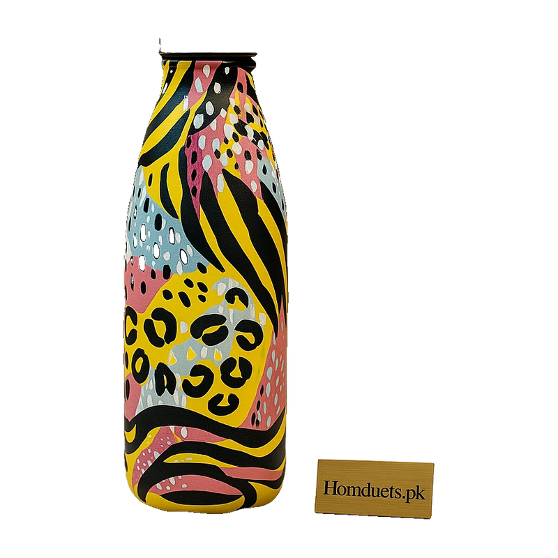 Luxury Printed Stainless Steel Insulated Water Bottle – Leakproof, Hot & Cold, 1 Pc