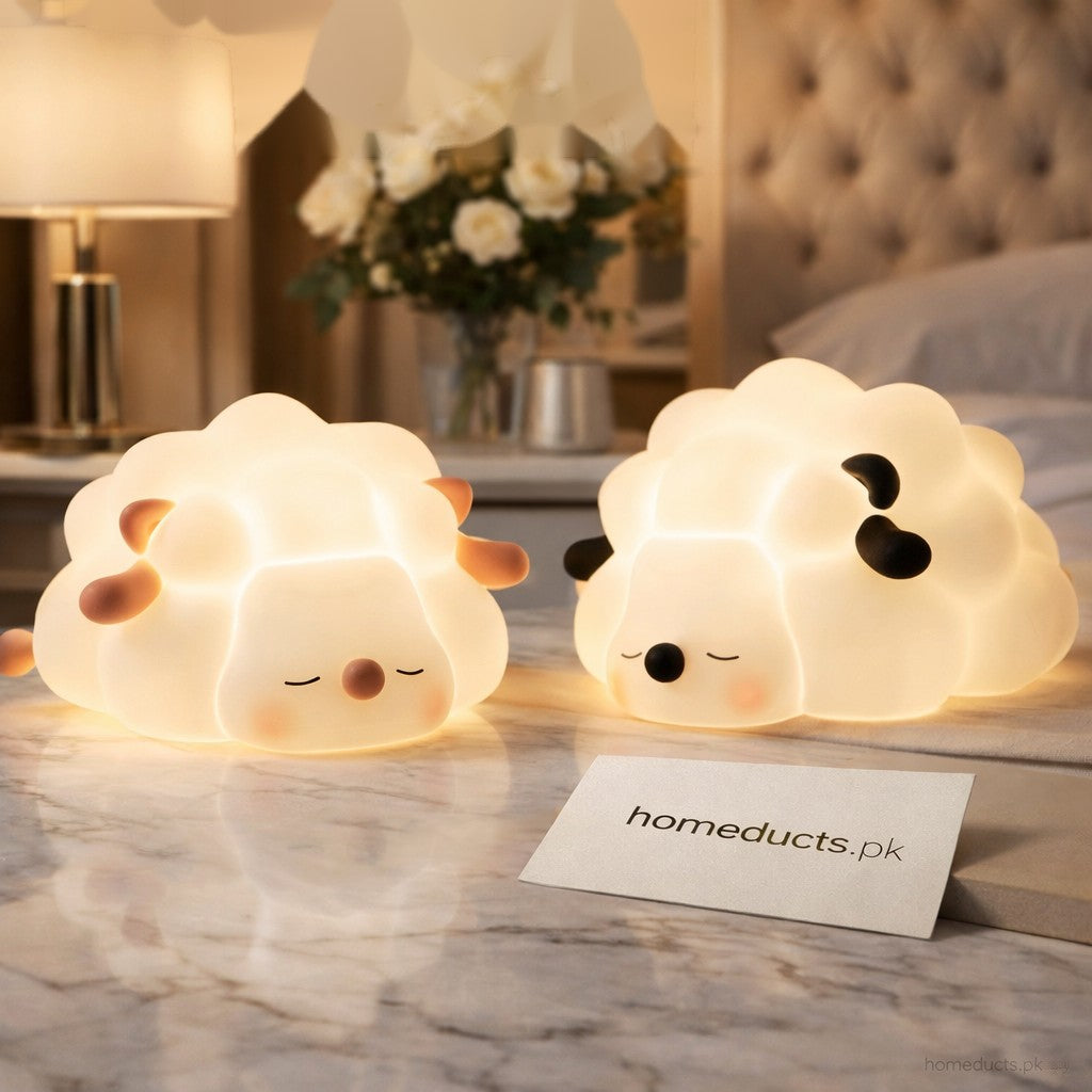 Luxury Sheep LED Night Lamp – Soft Glow Cute Bedside Light for Kids & Home Décor