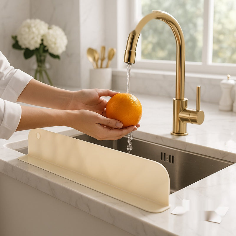 Luxury Suction Sink Water Blocking Plate – Premium Splash Guard for Kitchen Countertops