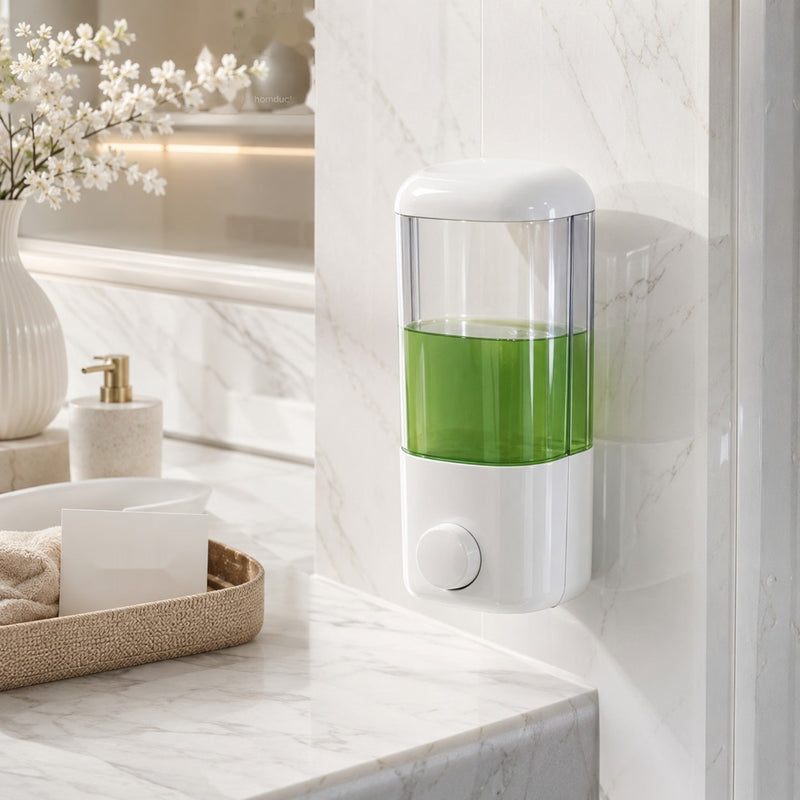 Luxury Wall Mounted Soap Dispenser | Refillable Liquid Soap & Sanitizer Pump (1 Pc)