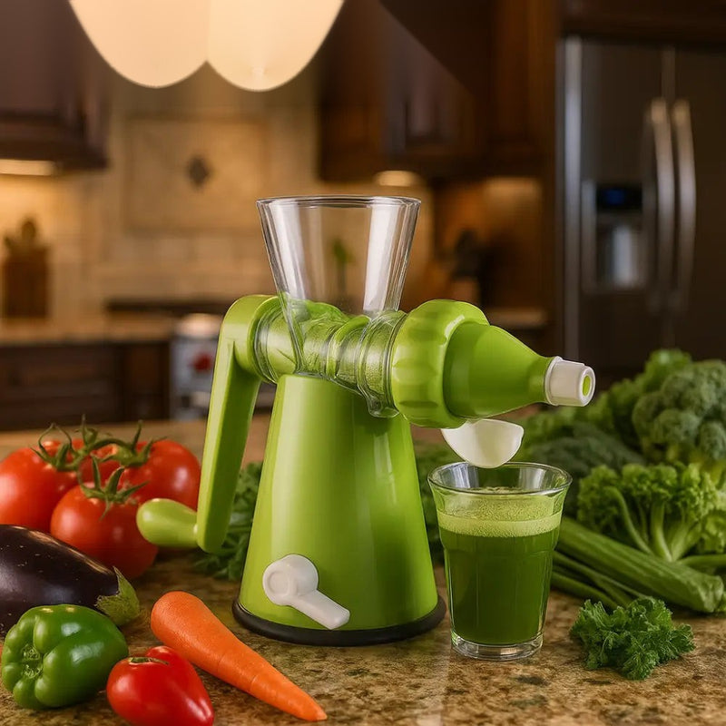 Manual Vegetable & Fruit Juicer – Hand Crank Juice Extractor for Healthy Living