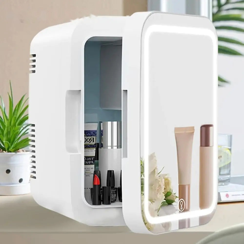 Mini Makeup Fridge: AC/DC Cooler & Warmer for Beauty & Skincare | Home & Car Use