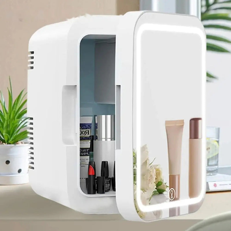 Mini Makeup Fridge: AC/DC Cooler & Warmer for Beauty & Skincare | Home & Car Use