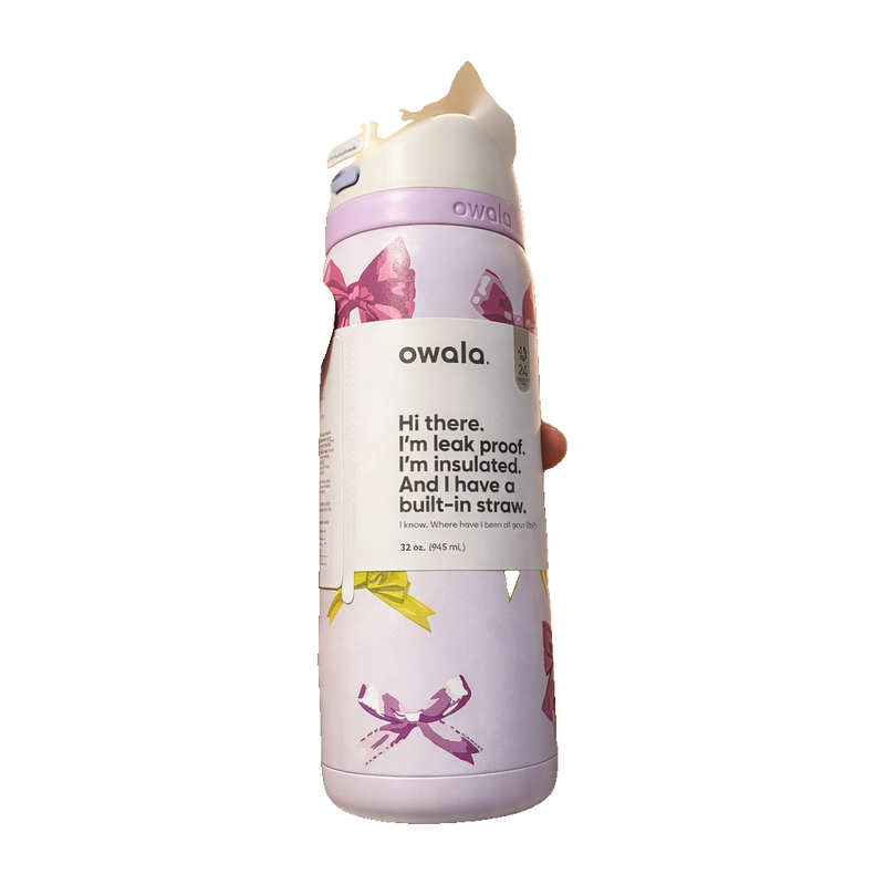 Owala Leak-Proof Insulated Straw Water Bottle – Premium Double-Wall Stainless Steel (32oz)