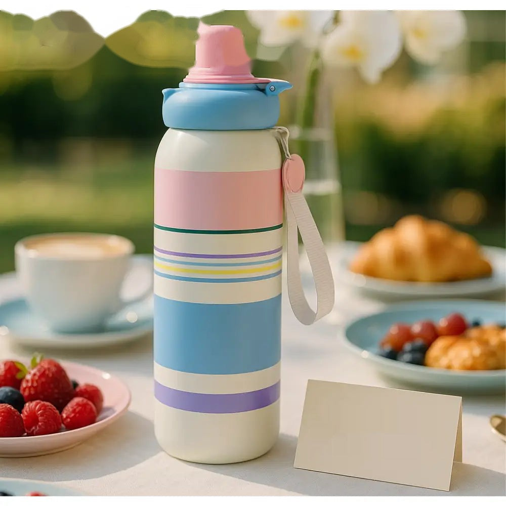 Pastel Insulated Vacuum Bottle – 620ml Leak-Proof & Temperature Retention