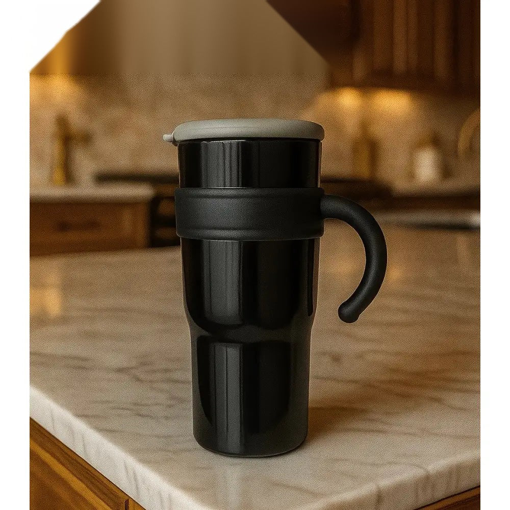 Travel Mug with Handle – Leak-Proof, Heat Resistant & Stylish Tumbler for Coffee & Tea