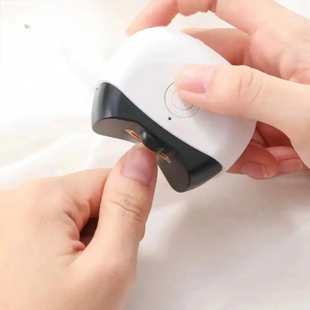 Mini Electric Nail Trimmer & Polisher with Light - Low Noise, Portable Nail Clippers for Babies, Adults, and Professional Manicure