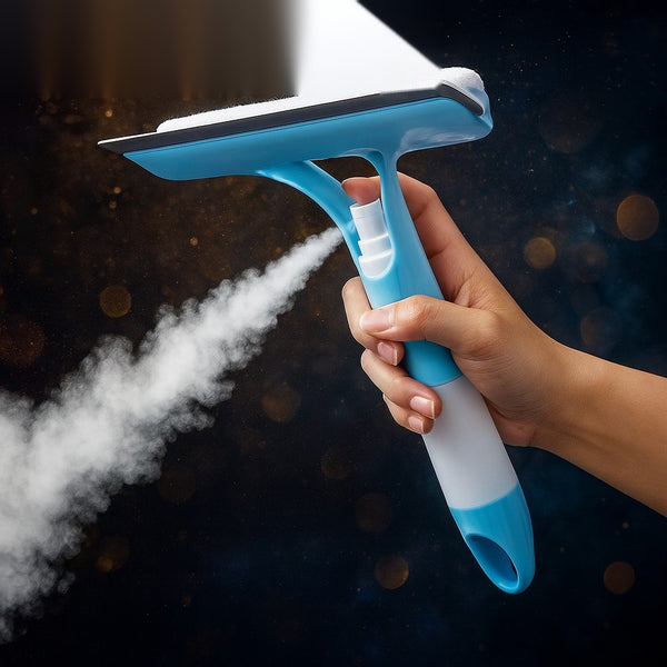 Premium 2-in-1 Spray Window & Glass Cleaning Squeegee