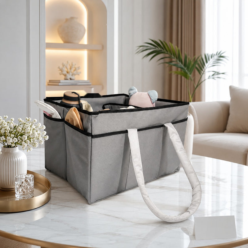 ® Premium Baby Diaper Caddy Organizer Bag – Portable Nursery Storage Tote for Diapers, Bottles & Baby Essentials