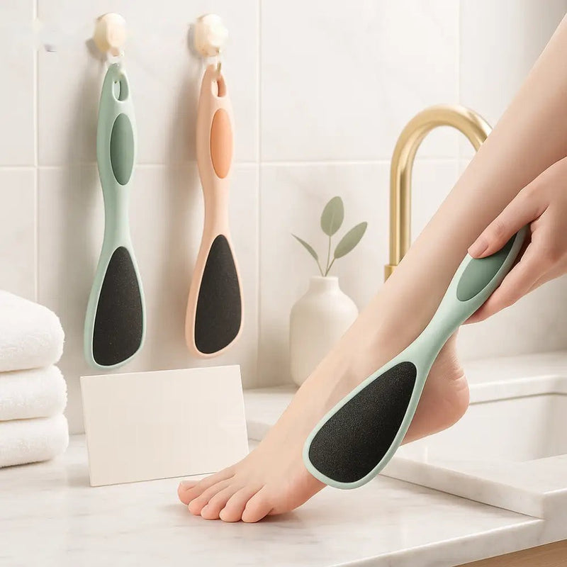 Premium Dual-Sided Foot Scrubber – Pedicure Callus Remover Tool