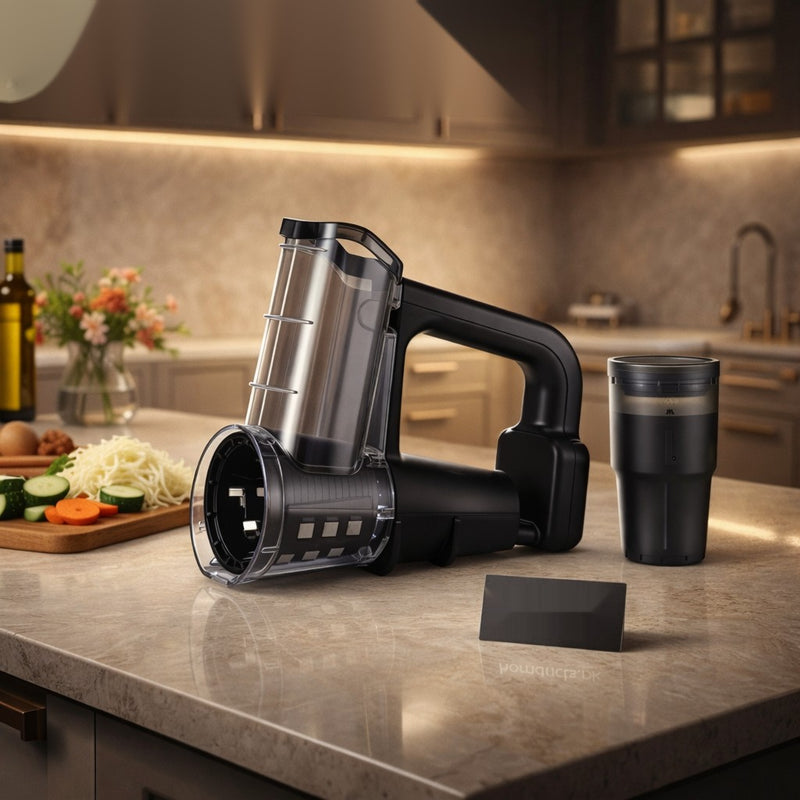 Premium Electric Vegetable Slicer & Cutter – 4-Blade Multifunction Kitchen Chopper