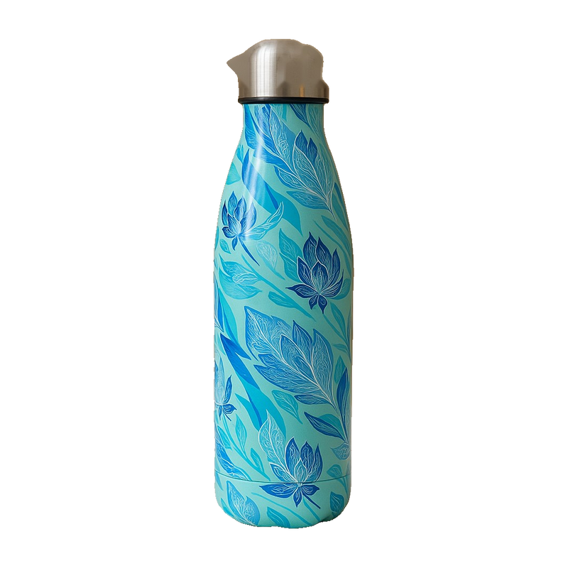 Premium Floral Insulated Water Bottle – 500ml | Hot & Cold Stainless Steel Bottle