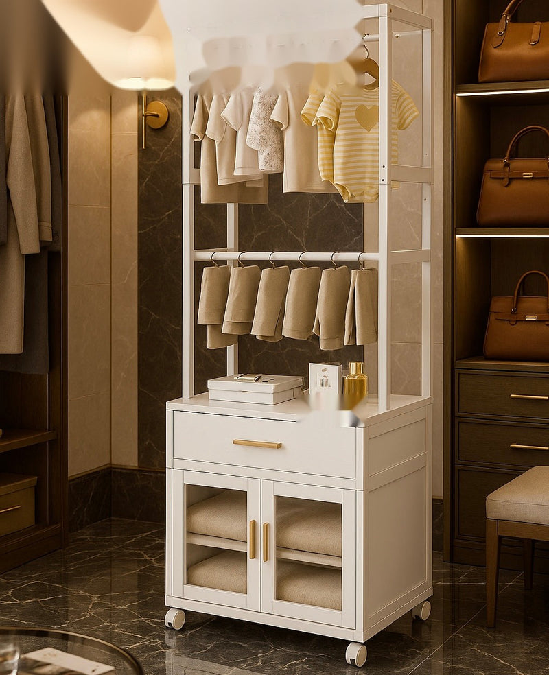 Premium Multi-Layer Floor-Standing Coat Rack with Storage Drawers