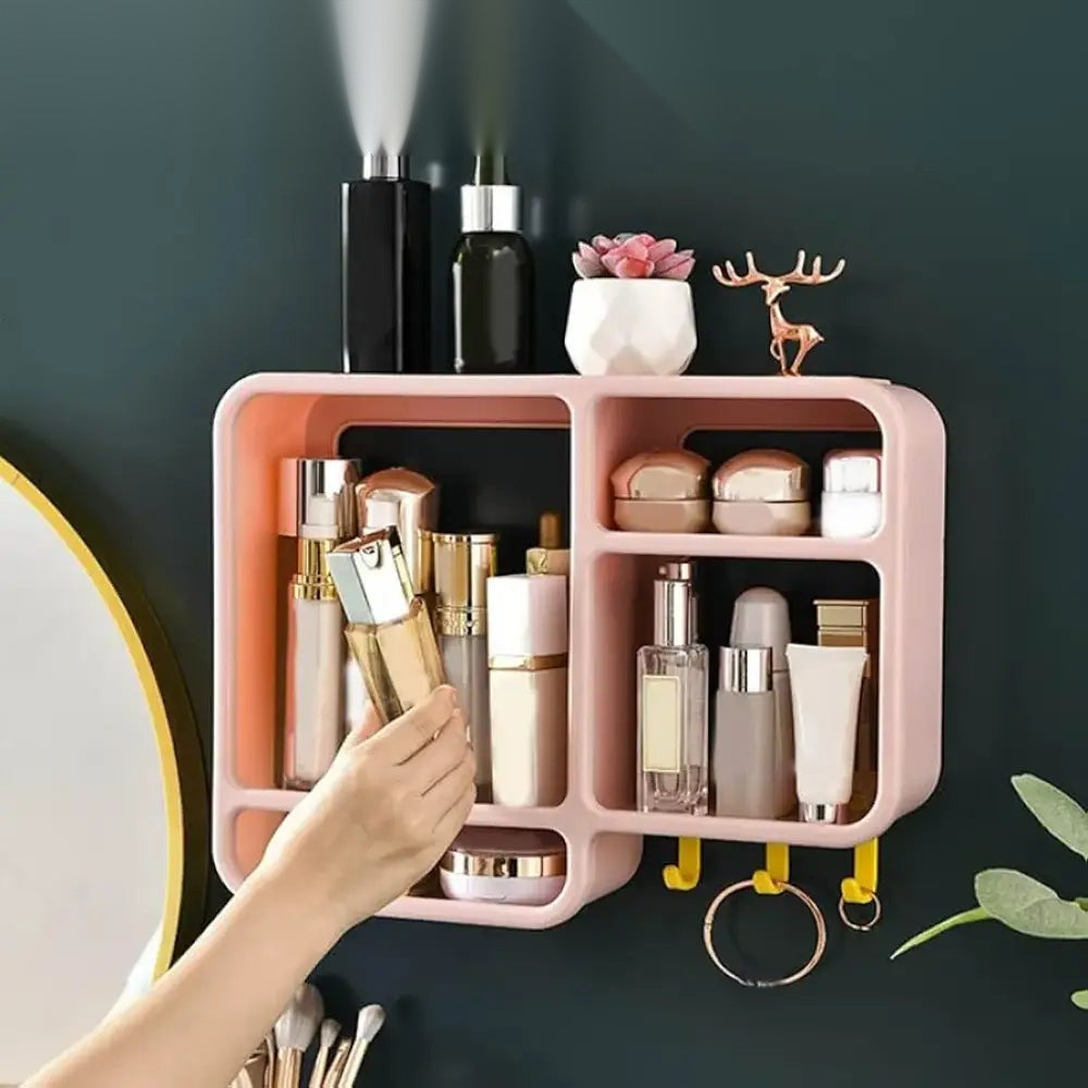 Simpls No-Drill Bathroom Shower Wall Mount Organizer - Versatile Storage Rack