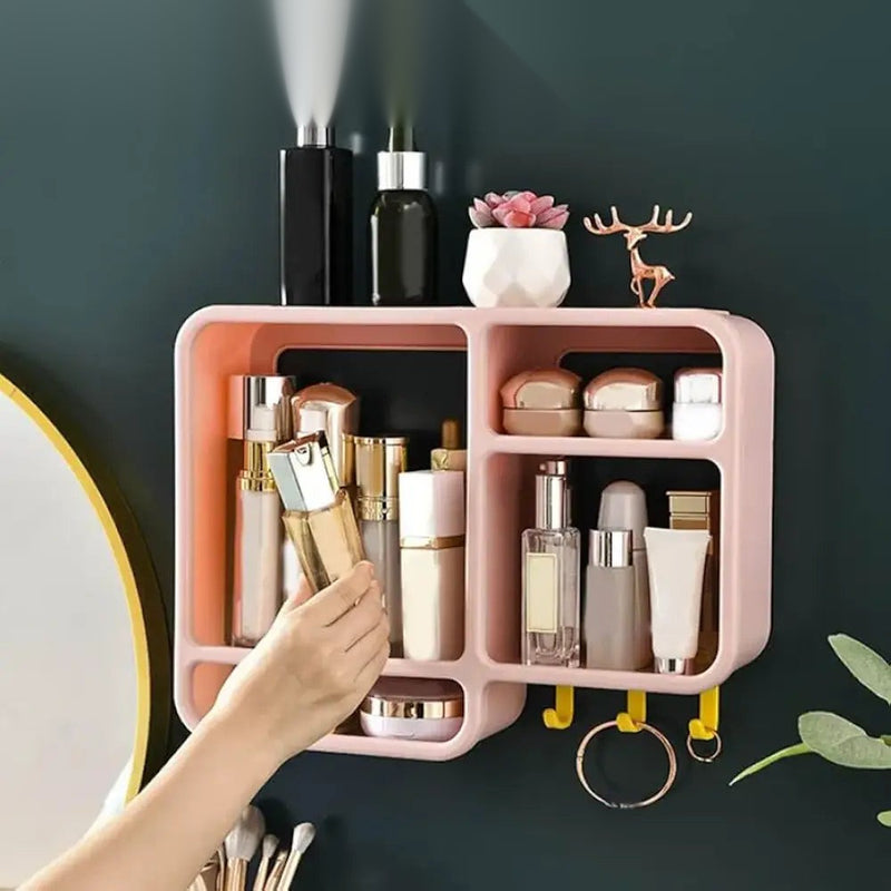 Simpls No-Drill Bathroom Shower Wall Mount Organizer - Versatile Storage Rack
