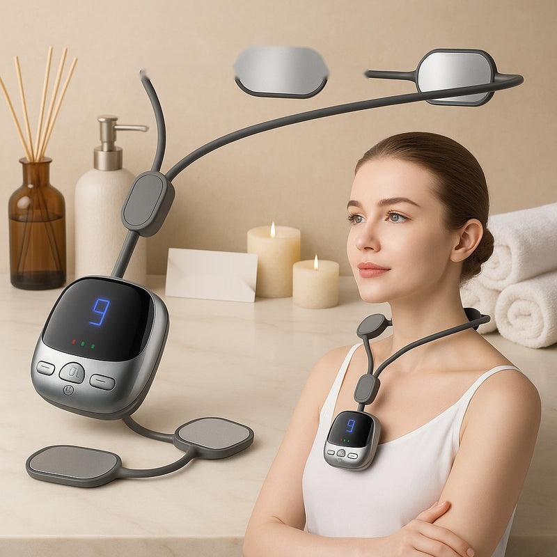 Smart Electric Neck Massager with Heat Therapy & Adjustable Intensity – Relaxation and Pain Relief Device
