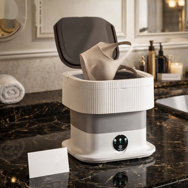 Smart Foldable 11L Mini Washing Machine – Portable Collapsible Washer for Small Loads