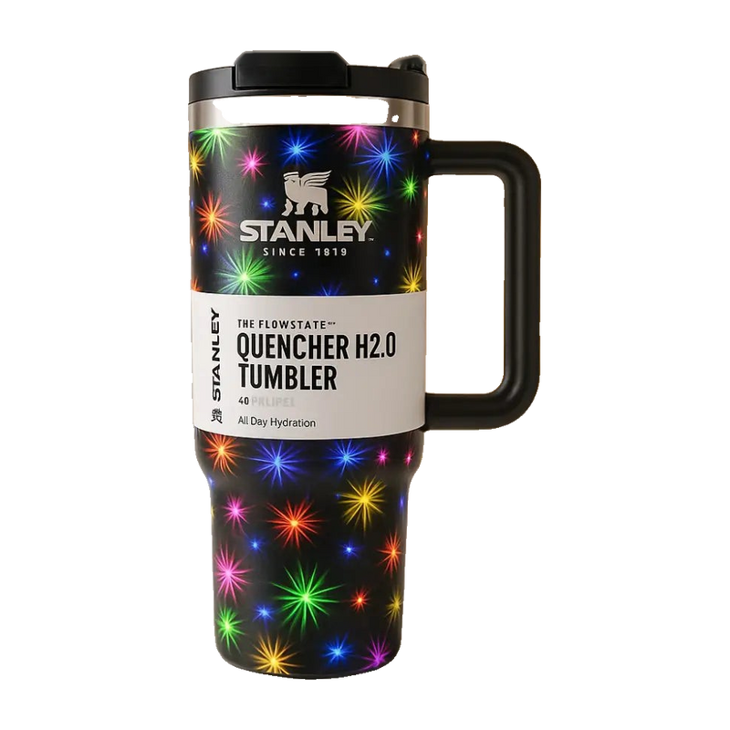 Stanley Quencher H2.0 Tumbler – 40oz Firework Edition | Premium Insulated Travel Mug