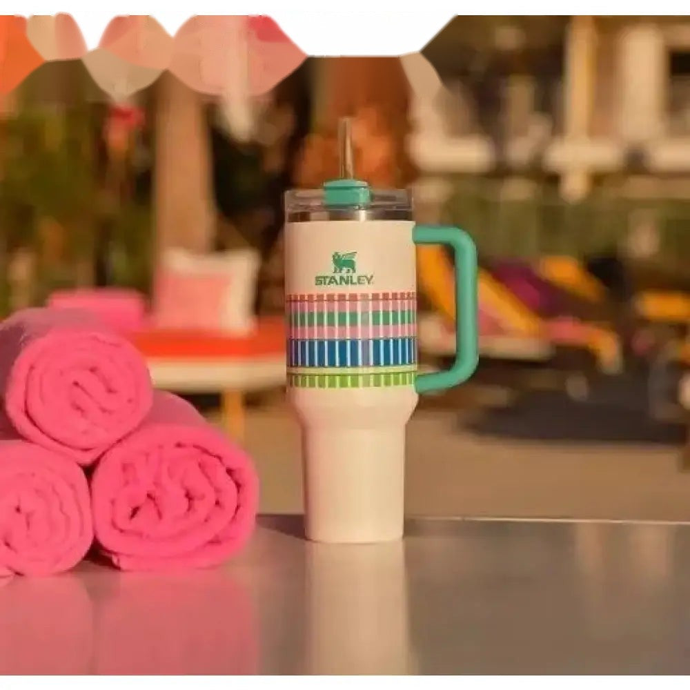 Target Exclusive Stanley 40oz Quencher H2.0 FlowState Tumbler - Limited Edition Summer Plaid 2024