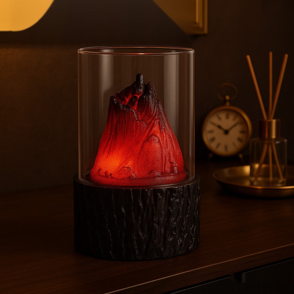 Volcano Glow Aroma Lamp – Decorative LED Lava Night Light for Home & Office